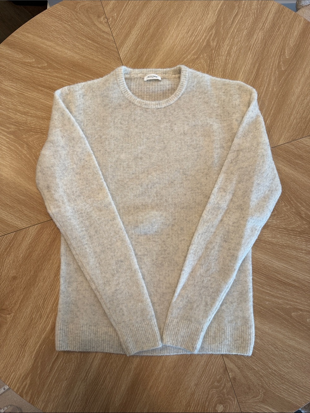 American Vintage Men's Crewneck Sweater in Light Gray